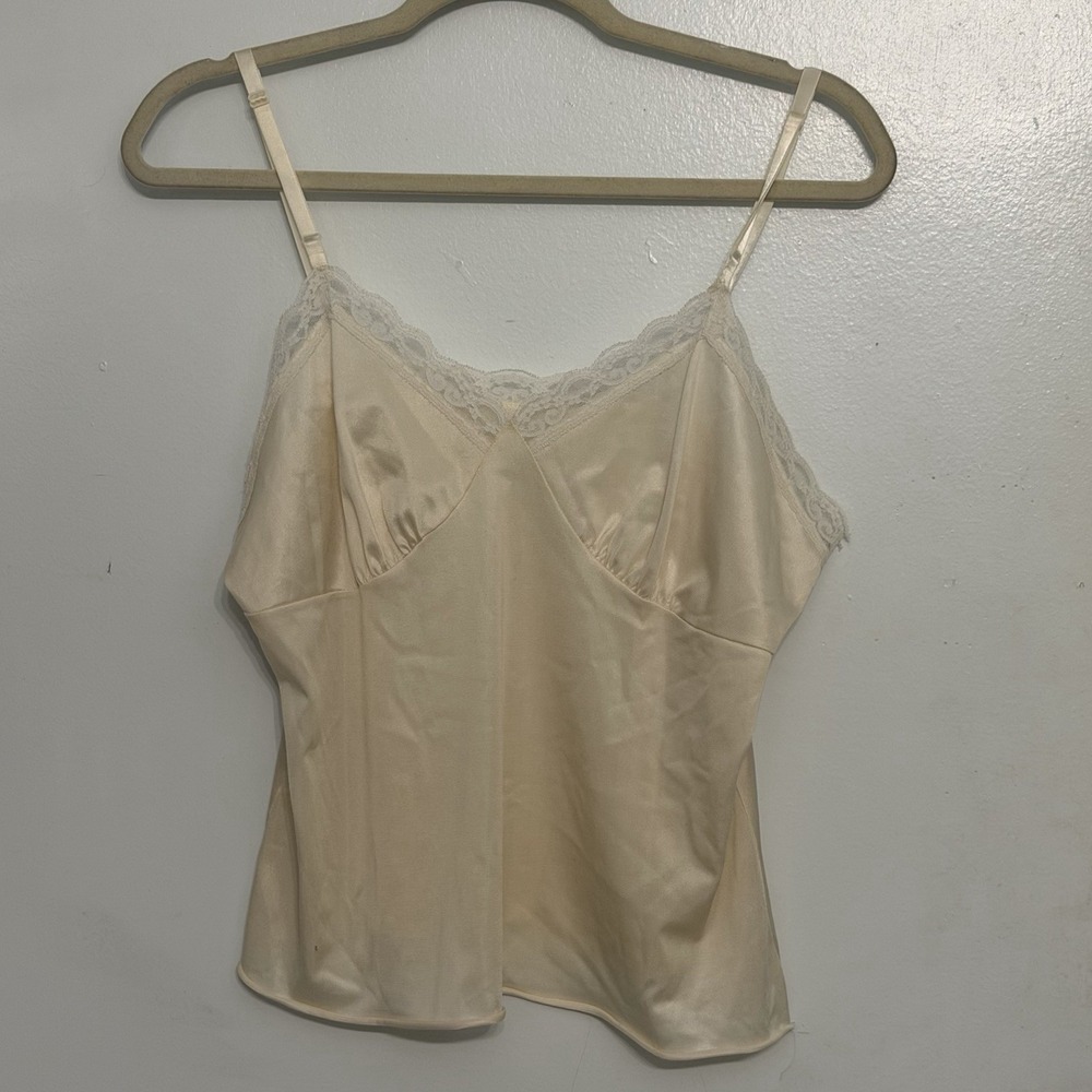 Unbranded Vintage Y2K Lace Trim Babydoll Top Size Small Romantic Coquette Ballet